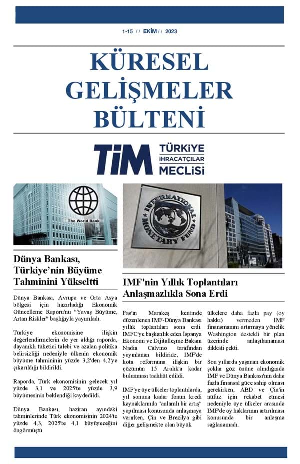 1-15 Ekim 2023 Bülteni 